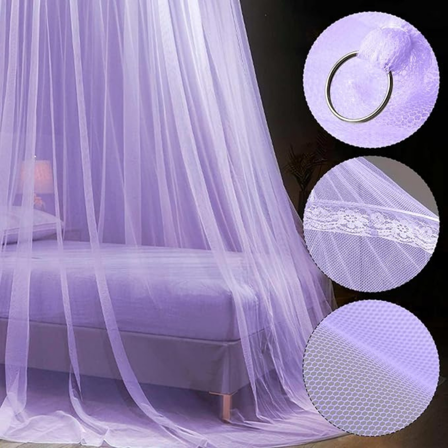 Moustiquaire de Lit Dôme – Violette