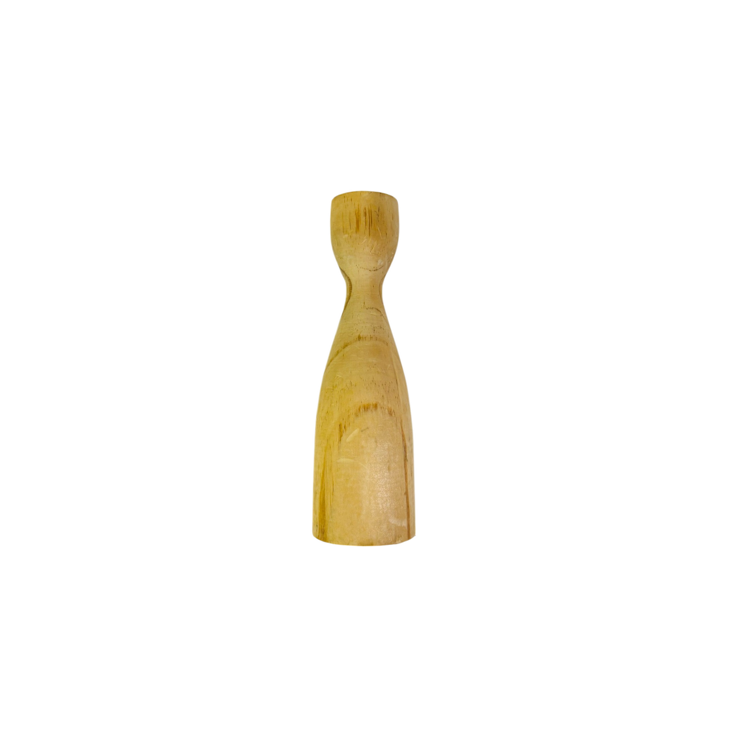 Lot de 2 porte bougies en bois