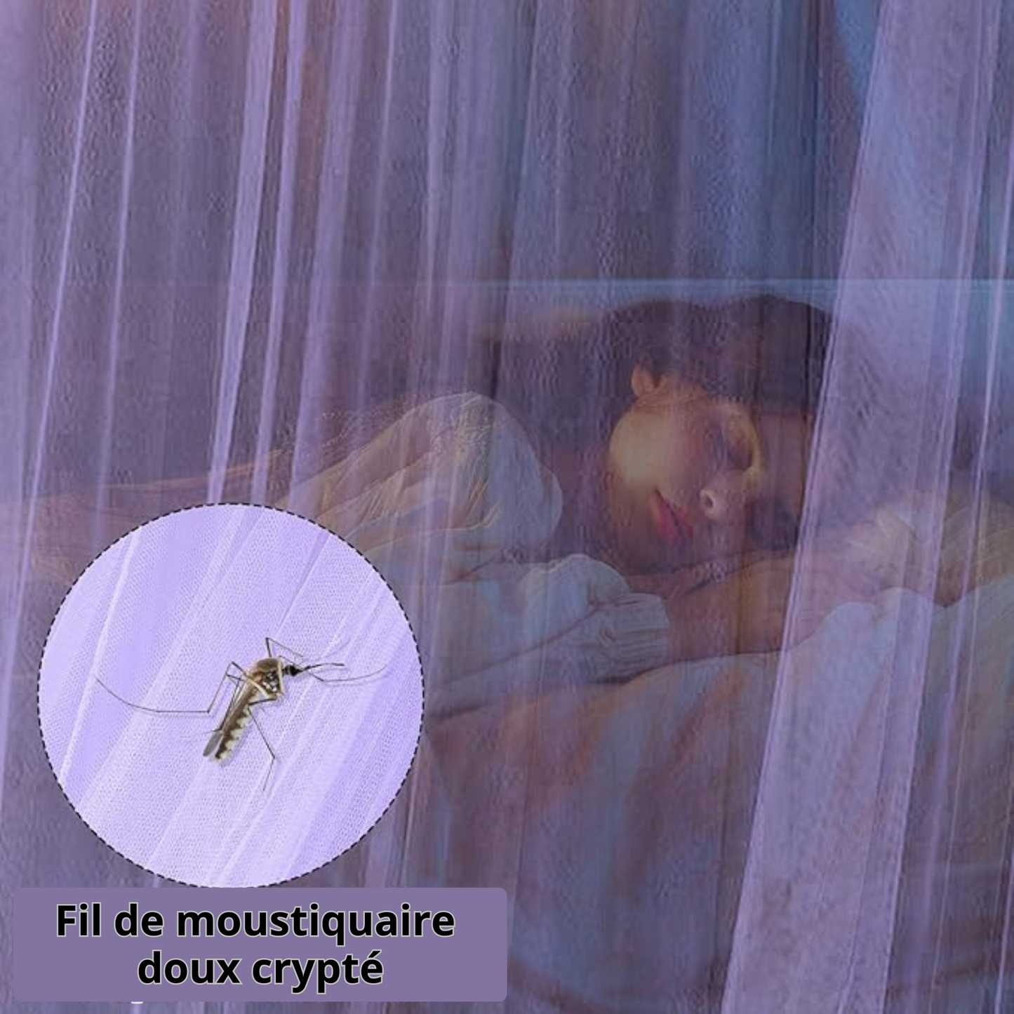 Moustiquaire de Lit Dôme – Violette
