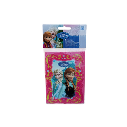 Cartes d’invitation Disney Frozen – Lot de 6
