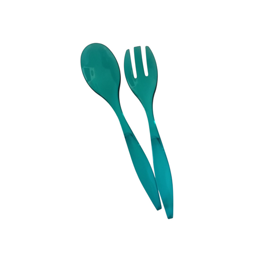 Set de 2 pièces Couverts à salade réutilisable en plastique