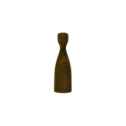 Lot de 2 porte bougies en bois