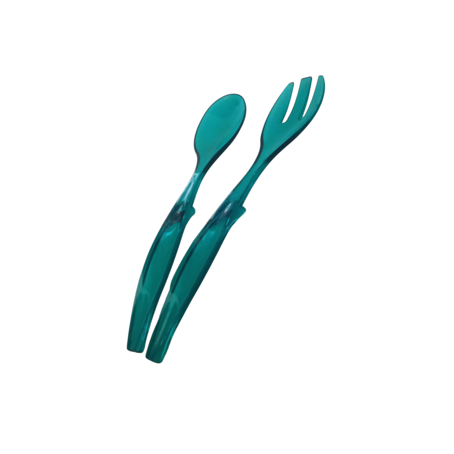 Set de 2 pièces Couverts à salade réutilisable en plastique