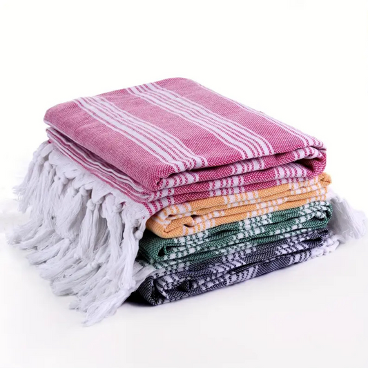 Lot de 4 serviettes de plage